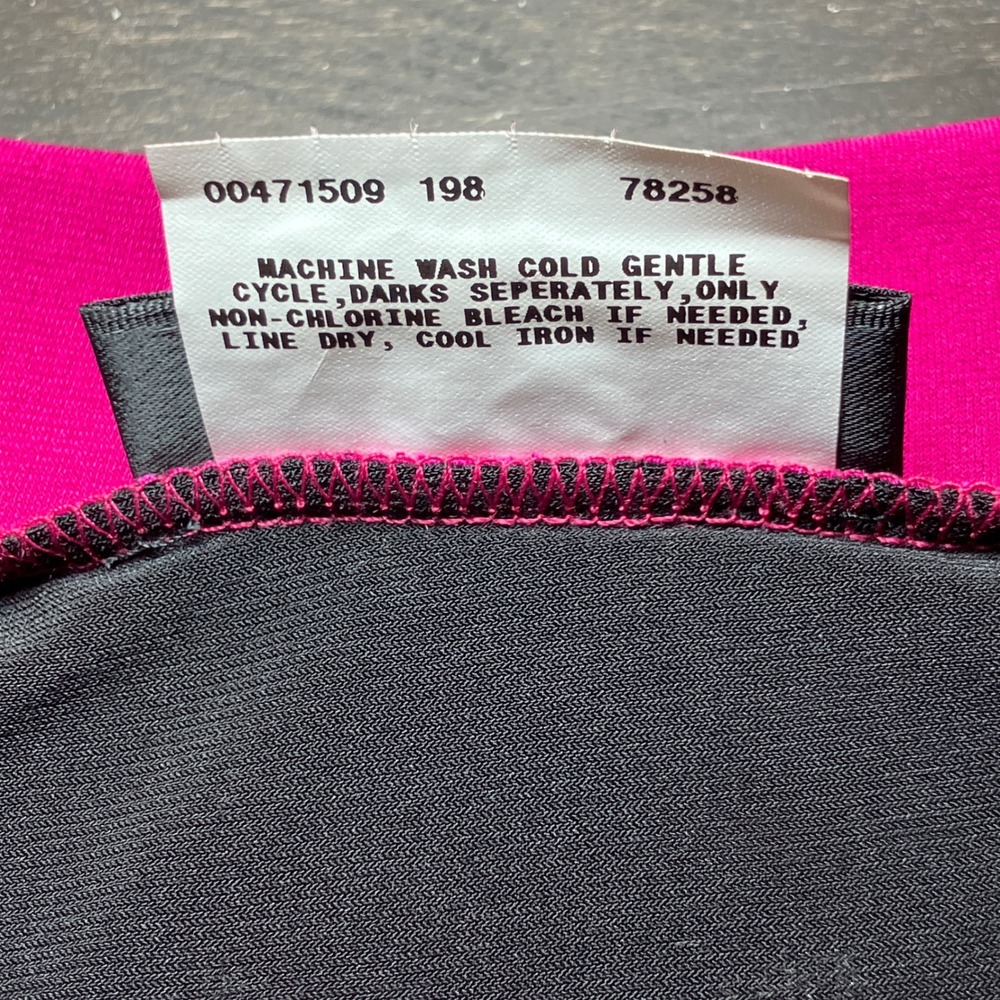 Byer Too! Fit and Flare Dress Womens Medium Black Magenta NEW Colorblock Retro - Picture 11 of 11